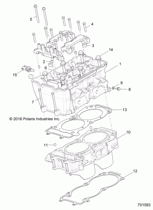 ENGINE CYLINDER and HEAD - Z17VA / E / X87 ALL OPTIONS (701093)