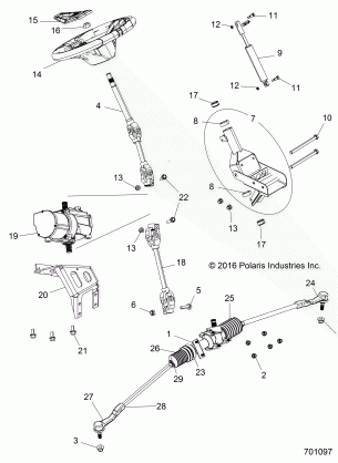 STEERING POWER STEERING ASM. - Z17VAE87AB / AK (701097)