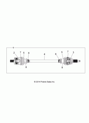 DRIVE TRAIN FRONT HALF SHAFT - Z17VA / E / X87 ALL OPTIONS (49RGRSHAFTDRV15RZR900)