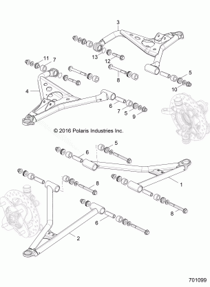 SUSPENSION FRONT CONTROL ARMS - Z17VA / E / X87 ALL OPTIONS (701099)