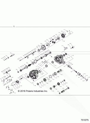 DRIVE TRAIN MAIN GEARCASE INTERNALS - Z17VAE87AB / E87AK / X87AK (701057)