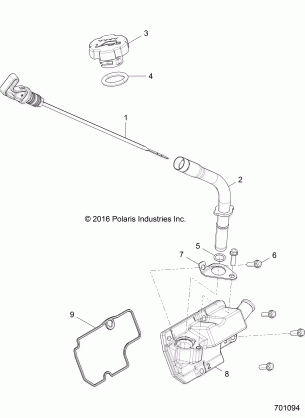 ENGINE OIL DIPSTICK and BREATHER - Z17VAE87NK (701094)