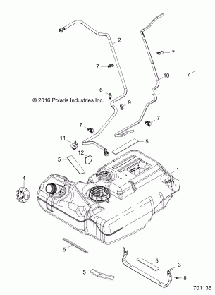 BODY FUEL TANK - Z17VBA87A2 / E87AB / AK / AM / LK (701135)