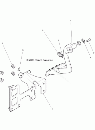 BRAKES PEDAL AND MASTER CYLINDER - Z17VBA87A2 / E87AB / AK / AM / LK (49RGRBRAKEFOOT14RZR1000)