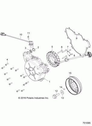 ENGINE STATOR and COVER - Z17VBA87A2 / E87AB / AK / AM / LK (701095)