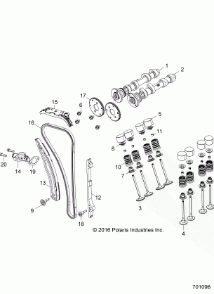 ENGINE VALVES and CAMSHAFTS - Z17VBA87A2 / E87AB / AK / AM / LK (701096)