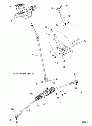 STEERING MANUAL ASM. - Z17VBA87A2 (700613)