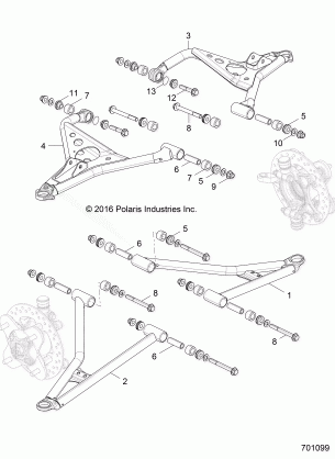 SUSPENSION FRONT CONTROL ARMS - Z17VBE87N2 (701099)