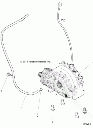 DRIVE TRAIN FRONT GEARCASE MOUNTING - Z17VBS87C2 / CB / E87F2 (700265)