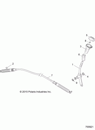 DRIVE TRAIN GEAR SELECTOR - Z17VCE87AB / AK / AM (700921)