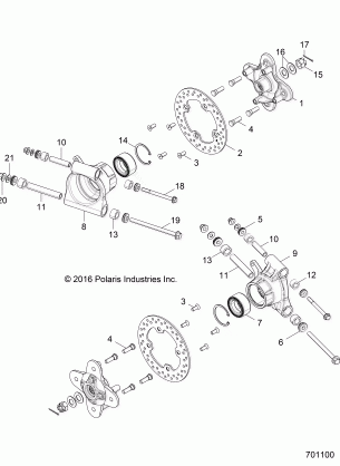 SUSPENSION REAR CARRIER - Z17VCE87AB / AK / AM (701100)