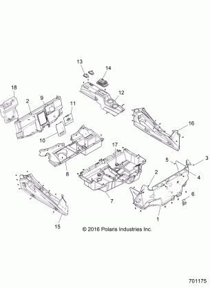 BODY FLOOR and ROCKER PANELS - Z17VD_99AB / AK / AM / AW / LW / AZ / AP (701175)