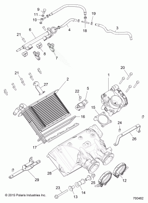 ENGINE AIR INTAKE MANIFOLD - Z17VDE92AK / AM / LK / AB (700462)