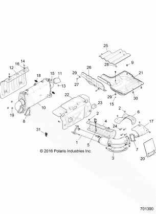 ENGINE EXHAUST SYSTEM - Z17VDE92AK / AM / LK / AB (701390)