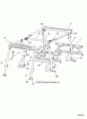 CHASSIS CAB FRAME - R17RNA57A1 / A9 / EAM (700318)