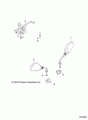 BODY MIRROR HITCH LICENSE PLATE - Z17VBE87F2 (701592)