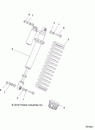 SUSPENSION FRONT SHOCK MOUNTING - Z17VDE99FM / S99FM / CM (701521)