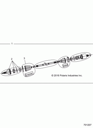 DRIVE TRAIN HALF SHAFT FRONT - Z17VDE99FM / S99FM / CM (701207)