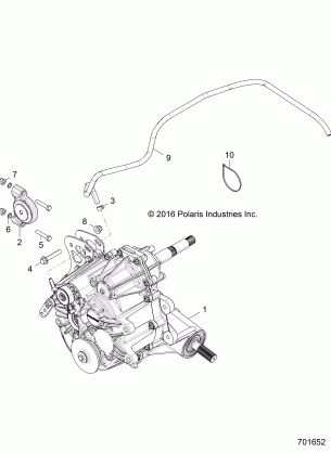 DRIVE TRAIN MAIN GEARCASE MOUNTING - Z17VDE99FM / S99FM / CM (701652)