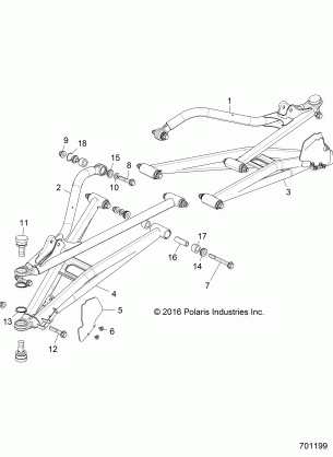 SUSPENSION FRONT CONTROL ARMS - Z17VDE99NM (701199)