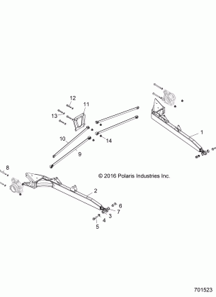 SUSPENSION REAR CONTROL ARMS - Z17VDE99NM (701523)