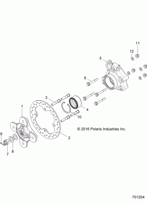 SUSPENTION REAR CARRIER - Z17VDE99NM (701204)