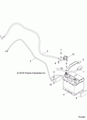 ELECTRICAL BATTERY - Z17VDS92CM (701481)