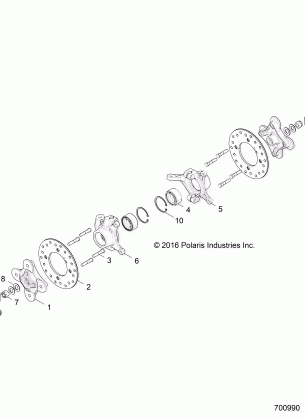 SUSPENSION FRONT CARRIER AND HUB - Z17VDS92CM (700990)