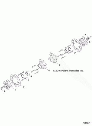 SUSPENSION REAR CARRIER AND HUB - Z17VFE92AK / AM / AB (700991)