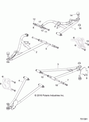 SUSPENSION FRONT CONTROL ARMS - Z17VFE92NG / NK / NM (701391)