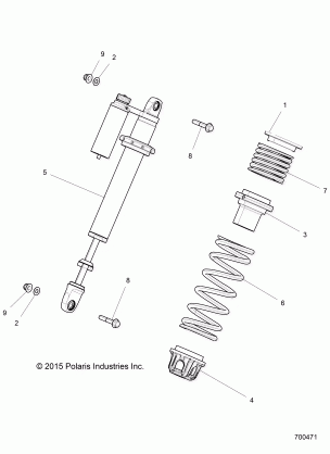 SUSPENSION FRONT SHOCK MOUNTING - Z17VFE92NG / NK / NM (700471)