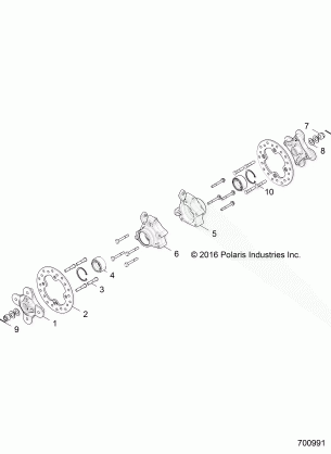 SUSPENSION REAR CARRIER AND HUB - Z17VFE92NG / NK / NM (700991)