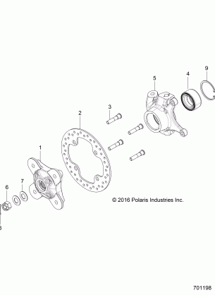 SUSPENSION FRONT CARRIER- Z17VFE99AM / AW / LW / AP / M99AB (701198)