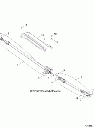 DRIVE TRAIN PROP SHAFT - Z17VFE99NM (701216)