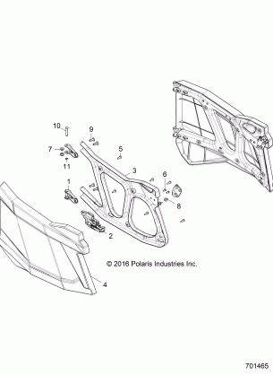 BODY DOORS REAR - Z17VFE99NM (701465)