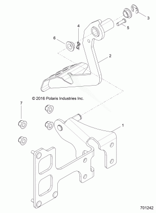 BRAKES PEDAL and MASTER CYLINDER - Z17VHA57A2 / E57AU (701242)