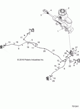 BRAKES BRAKE LINES AND MASTER CYLINDER - Z17VHA57FJ (701241)