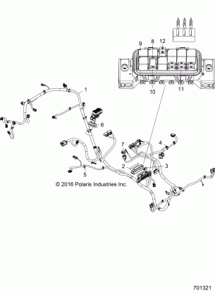 ELECTRICAL WIRE HARNESS - Z17VHA57FJ (701321)