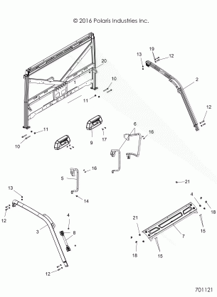 CHASSIS CAB FRAME - R17RT_87 ALL OPTIONS (701121)