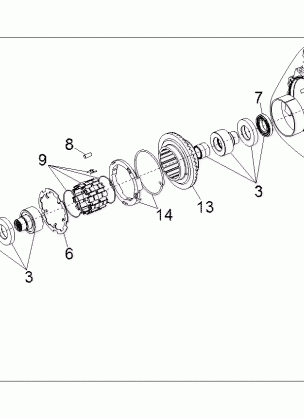 DRIVE TRAIN FRONT GEARCASE INTERNALS (FROM 6 / 01 / 2017) - R17RTE87A1 / A4 / B4 / B1 / AU