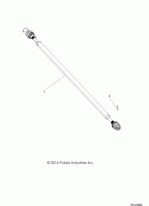 DRIVE TRAIN FRONT PROP SHAFT - R17RT_87 ALL OPTIONS (701589)