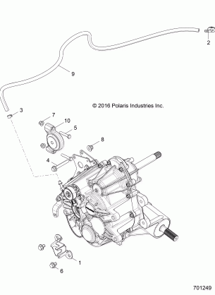 DRIVE TRAIN MAIN GEARCASE MOUNTING- Z17VJE57AR (701249)