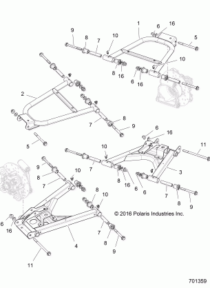 SUSPENSION REAR CONTROL ARMS - Z17VJE57AR (701359)