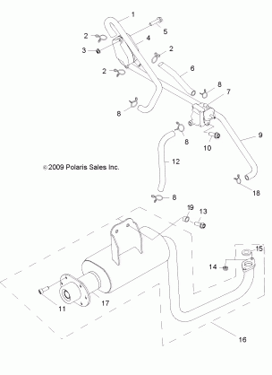 ENGINE EXHAUST - Z17YAV17A2 / A5 / N2 / N5 (49RGREXHAUST10RZR170)