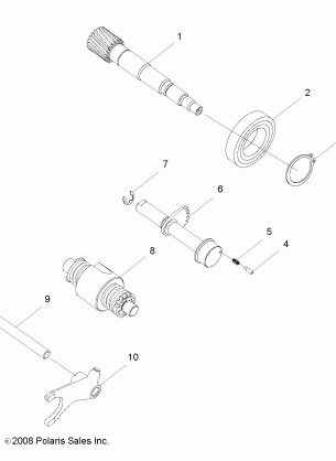 DRIVE TRAIN DRUM SHIFT - Z17YAV17A2 / A5 / N2 / N5 (49RGRSHIFT09RZR170)