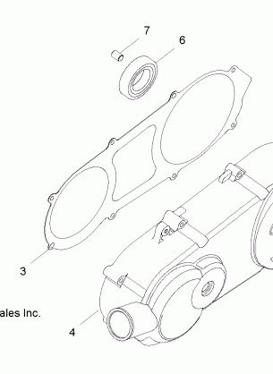 ENGINE CRANKCASE COVER LH - Z17YAV17A2 / A5 / N2 / N5 (49RGRCRANKCVRLH09RZR170)