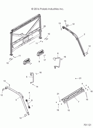CHASSIS CAB FRAME - R17RT_99 ALL OPTIONS (701121)