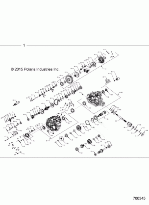 DRIVE TRAIN MAIN GEARCASE INTERNALS - R17RTED1E1 (700345)