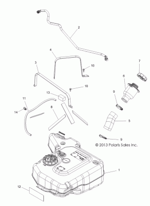 BODY FUEL TANK - R17RVA87A1 / E87A9 (49RGRFUEL14CREW)