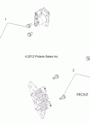 BRAKES CALIPER MOUNTING - R17RVA87A1 / E87A9 (49RGRCALIPERMTG13900XP)